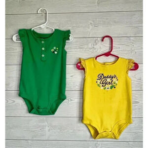 Carter’s Baby girl bundle of  one piece bodysuits Size 18 months